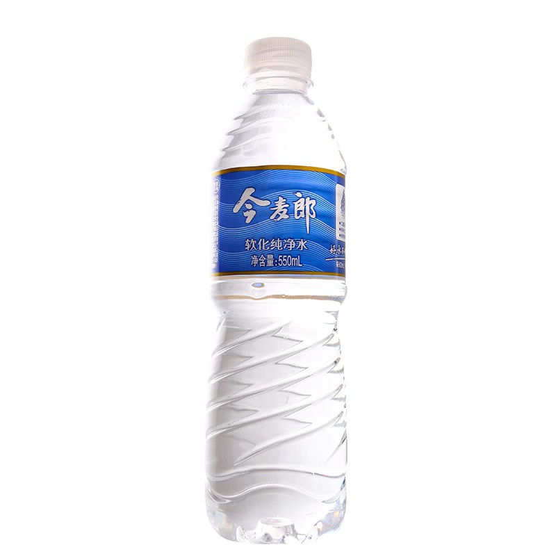 今麦郎软化纯净水550ml*24瓶1.5L塑包大瓶饮用水非矿泉水-图0