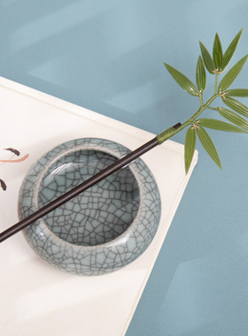 木簪子古典竹叶发簪旗袍茶服盘发