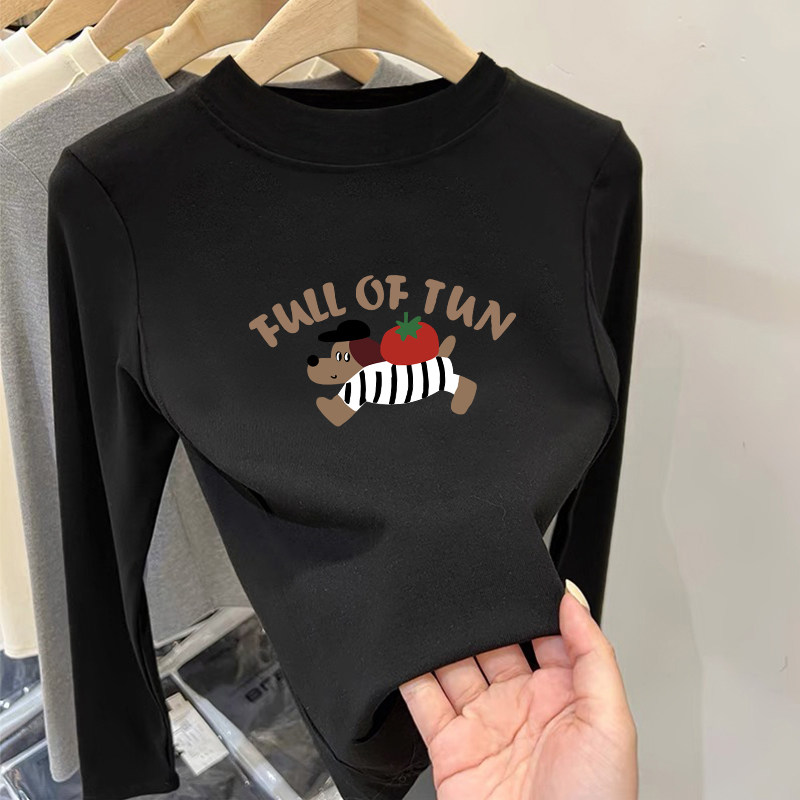 秋冬季男女童卡通新款打底衫德绒保暖上衣儿童半高领内搭长袖T恤,淘宝优惠券,粉丝福利购,淘宝优惠卷