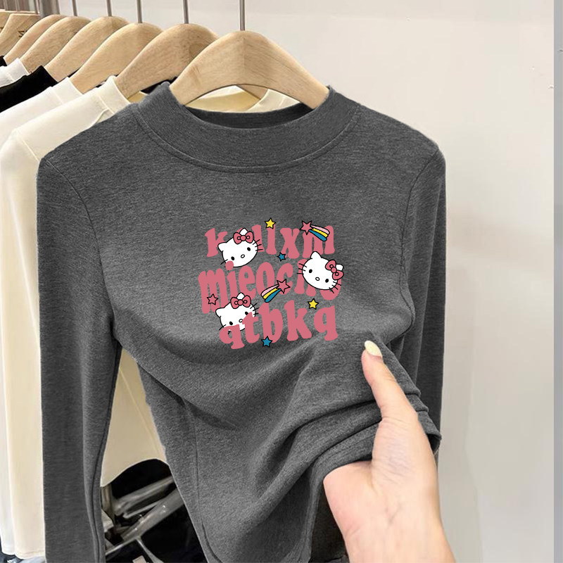 男女童德绒保暖上衣儿童半高领内搭长袖T恤秋冬季卡通新款打底衫,淘宝优惠券,粉丝福利购,淘宝优惠卷