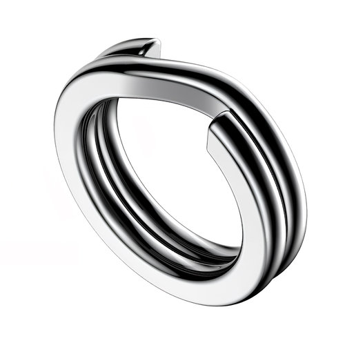 画纪路亚双圈连接环不锈钢打压扁海钓加强力假饵铁板三本钩配件器 - 图0