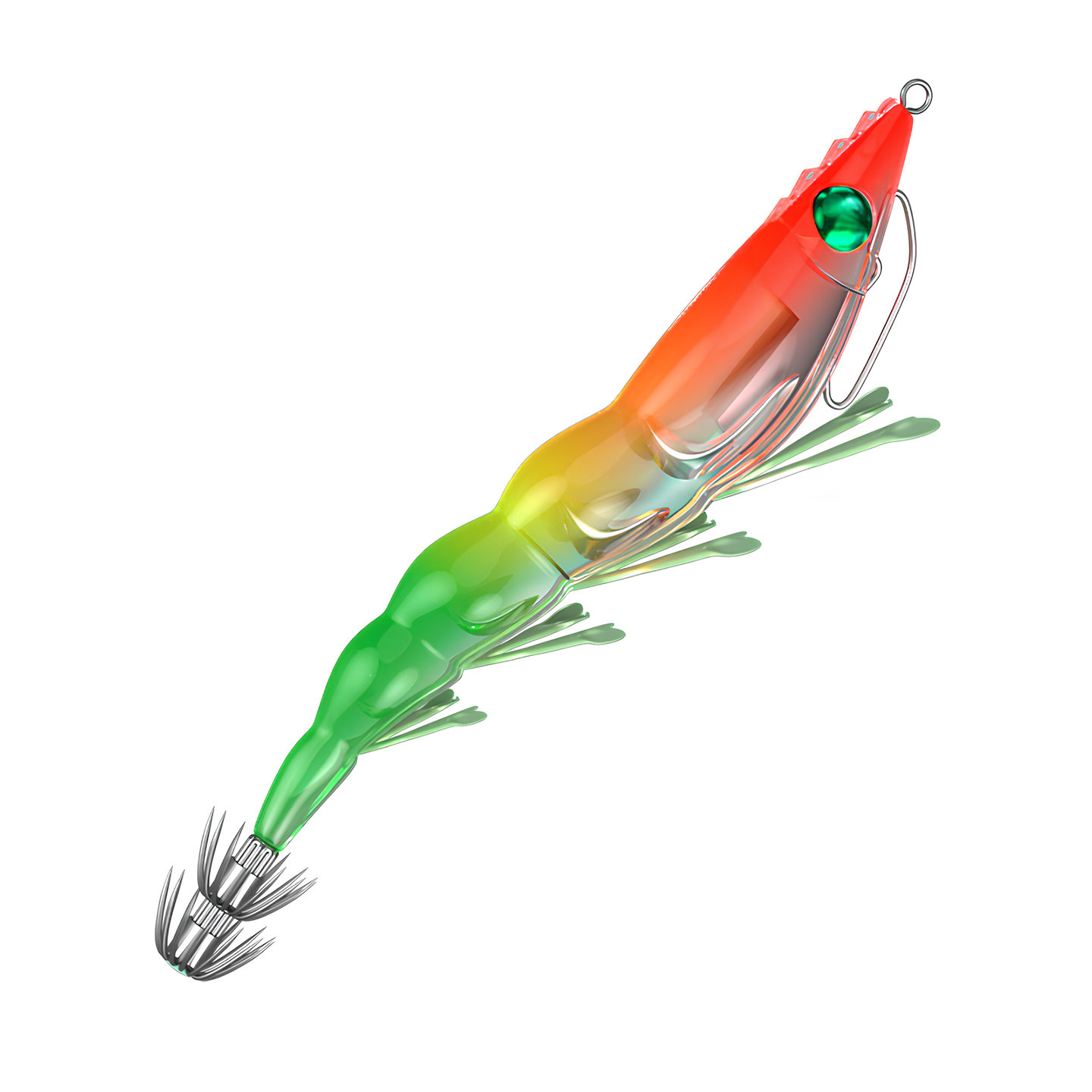 木虾假饵新款仿真软脚虾响珠夜光大尾鱿鱼钩墨鱼海钓乌贼画纪伞钩,淘宝优惠券,粉丝福利购,淘宝优惠卷