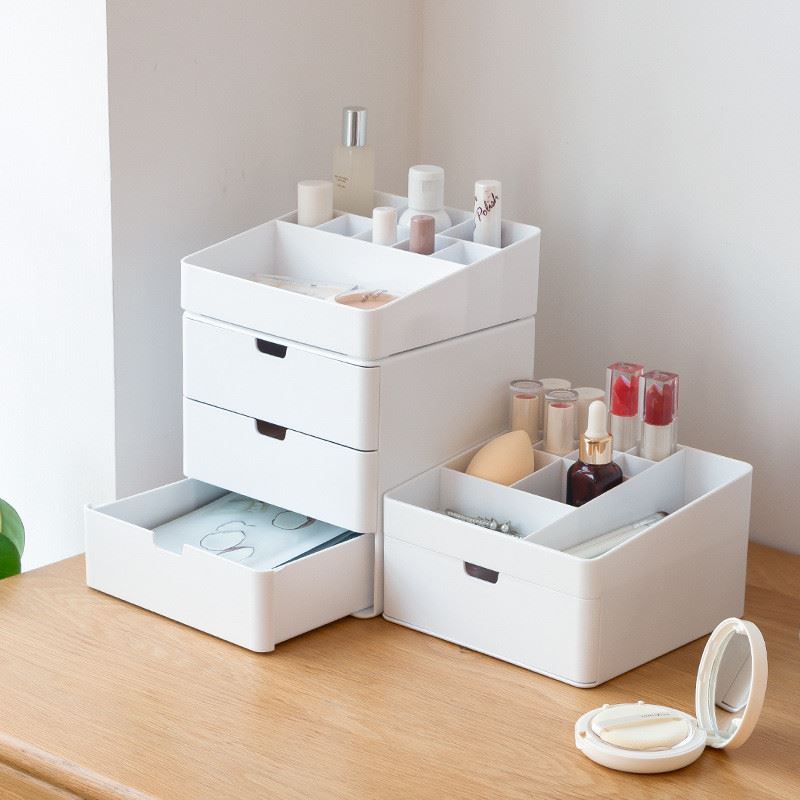 Organizer Drawers Plic Cosmetic Storage Box Desk Make Up-图0