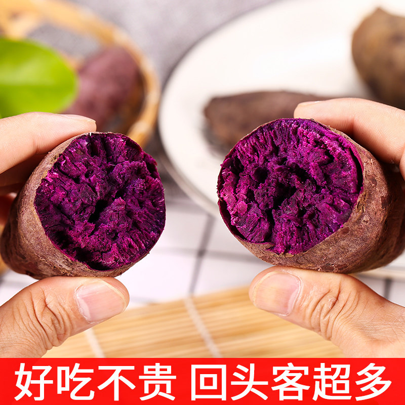 广东沙地紫罗兰新鲜现挖小个地瓜 鲜乐意番薯