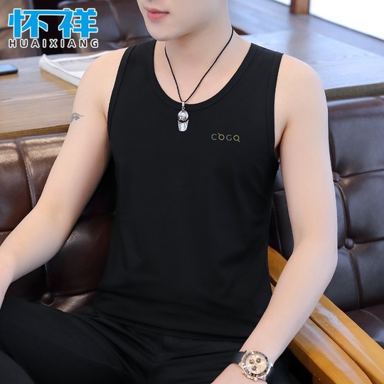 Wear summer ice silk seamless fitness hurdles bottoming shirt underneath