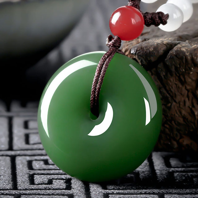 Jade Xinjiang Hotan Mutton Fat Jade White Jade Peace Buckle Men's and Women's Jasper Jade Necklace Jade Pendant Jade Pendant
