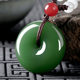 Jade Xinjiang Hotan Mutton Fat Jade White Jade Peace Buckle Men's and Women's Jasper Jade Necklace Jade Pendant Jade Pendant