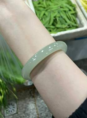 天然东陵玉高冰晴水手镯