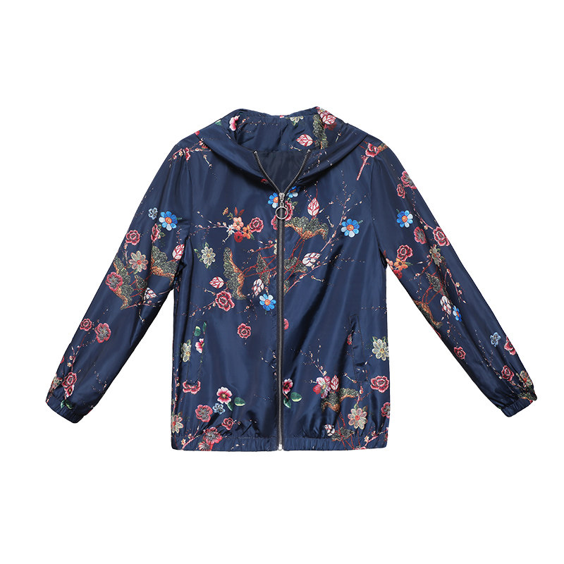 中年春装短款中老年女装50岁60风衣 六顺鸟中老年女装