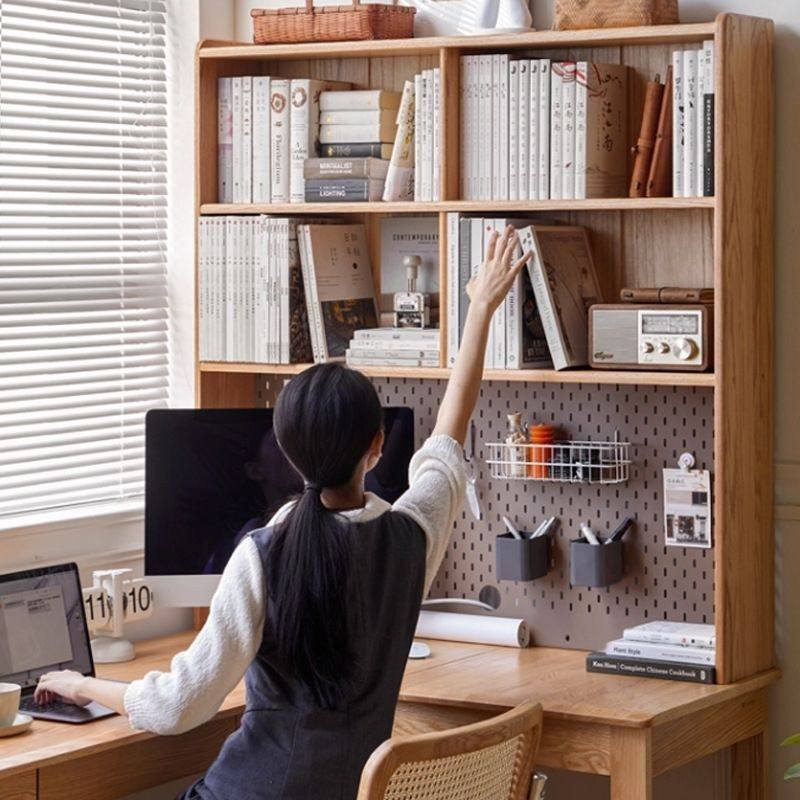 北欧橡木实木转角书桌家用小户型书房转角学习桌简约办公桌电脑桌,淘宝优惠券,粉丝福利购,淘宝优惠卷