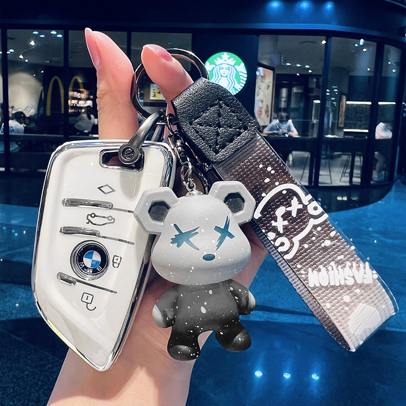 2023款宝马新X1钥匙套7系X5L/X6/X7/i7/ix/XM/735li保护壳740li女 - 图1