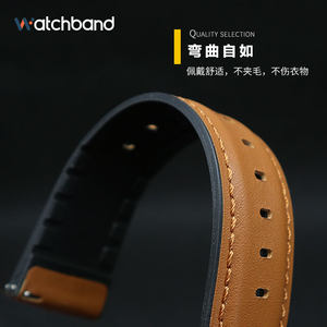 Ticwatch pro3/ProX/gtW gth手表真皮表带牛皮时尚Ticwatch2智能Ticwatchpro商务防水男女替换腕带非原装配件