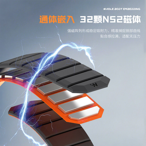 适用华为watch5磁吸手表带watchgt5pro专利HNBR氢化丁腈橡胶腕gt6表带GT4智能watch4pro运动高级ultimate男款 - 图2