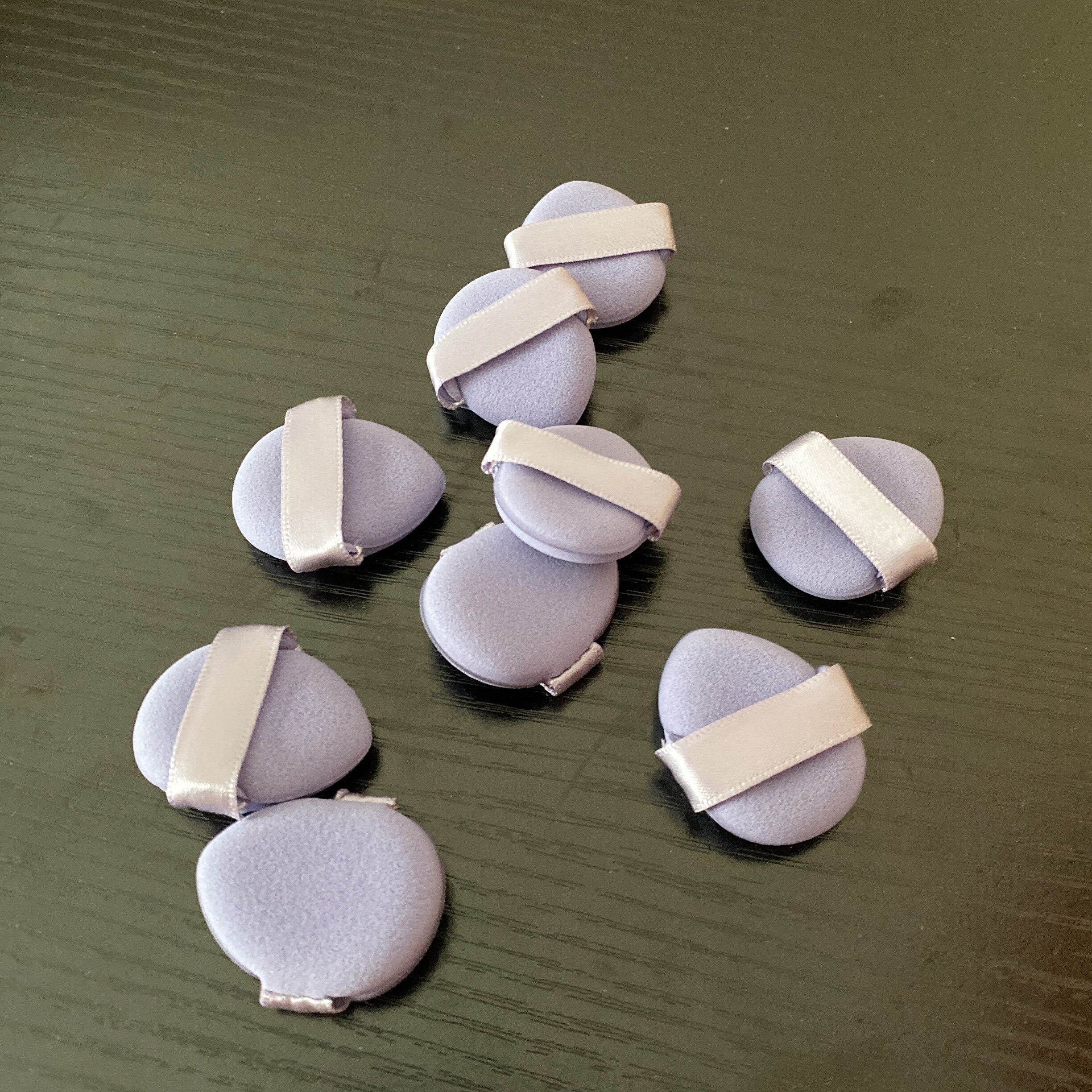 送盒迷你小号遮瑕粉扑指尖小拖鞋气垫局部细节遮瑕膏尖头海绵紫色,淘宝优惠券,粉丝福利购,淘宝优惠卷