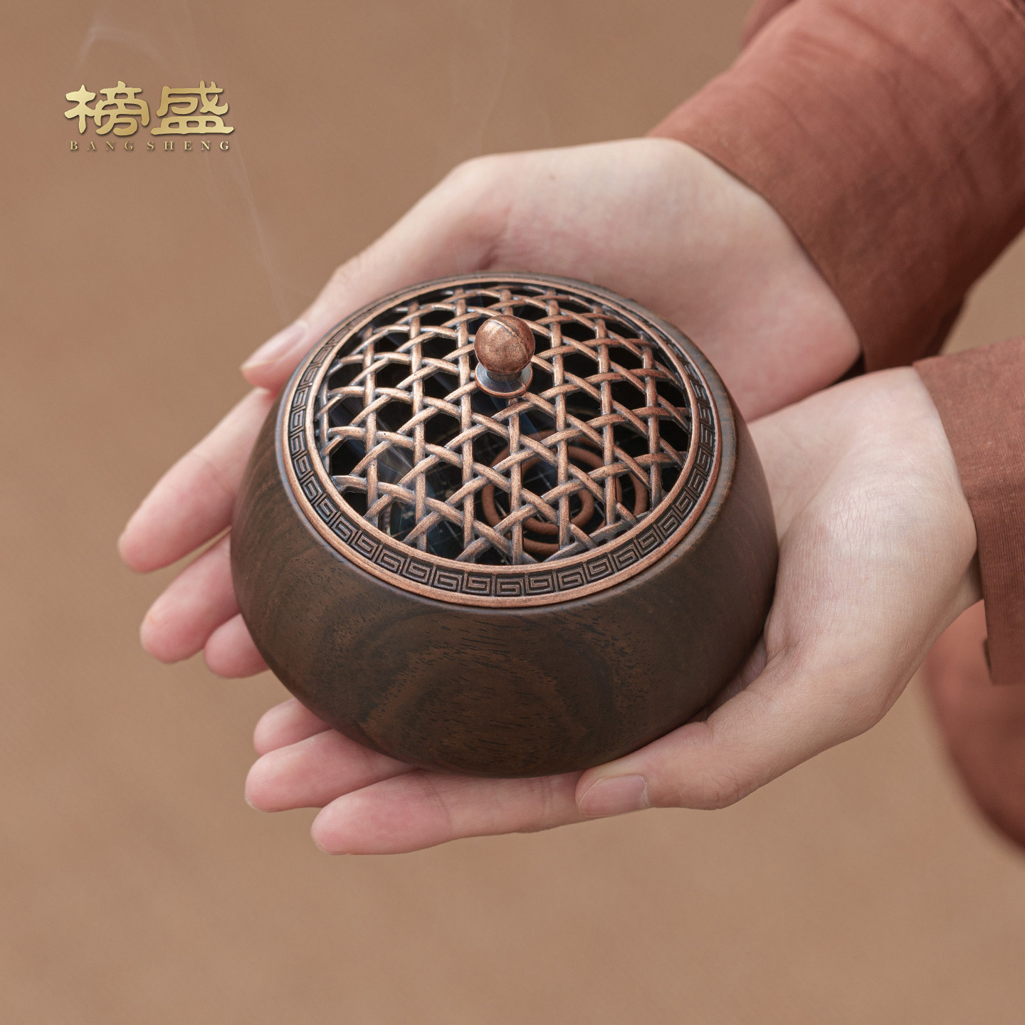 榜盛黑檀木香炉沉香熏香炉茶道檀香炉家用中式室内香薰炉茶桌摆件,淘宝优惠券,粉丝福利购,淘宝优惠卷
