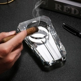 Элитная большая креативная стеклянная пепельница для отеля для коммерческого использования для офиса, легкий роскошный стиль