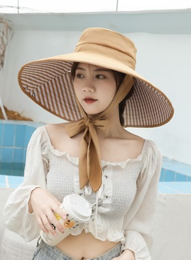 大檐防晒女夏季遮阳帽沙滩太阳