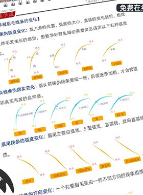 画眉毛练习册野生纹绣初