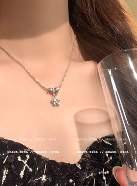 灿若繁星！闪锆星星吊坠项链