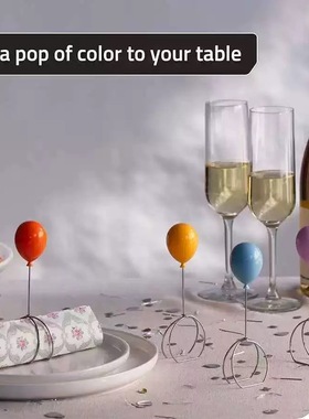 跨境 Design Balloonapkins 餐巾环用餐或聚会时的餐巾架餐桌装饰