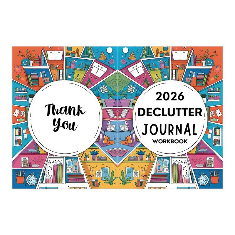 跨境新品2026 Declutter Journal家庭整理工作手册家务日程规划本,淘宝优惠券,粉丝福利购,淘宝优惠卷