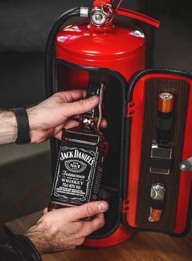 跨境新品新款仿真灭火器酒柜金属铁制工艺品装饰品家居房间大摆件