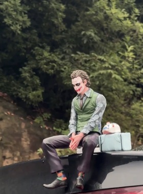 跨境新品希斯莱杰小丑车载摆件车顶尾部装饰挂件玩偶公仔模型礼物