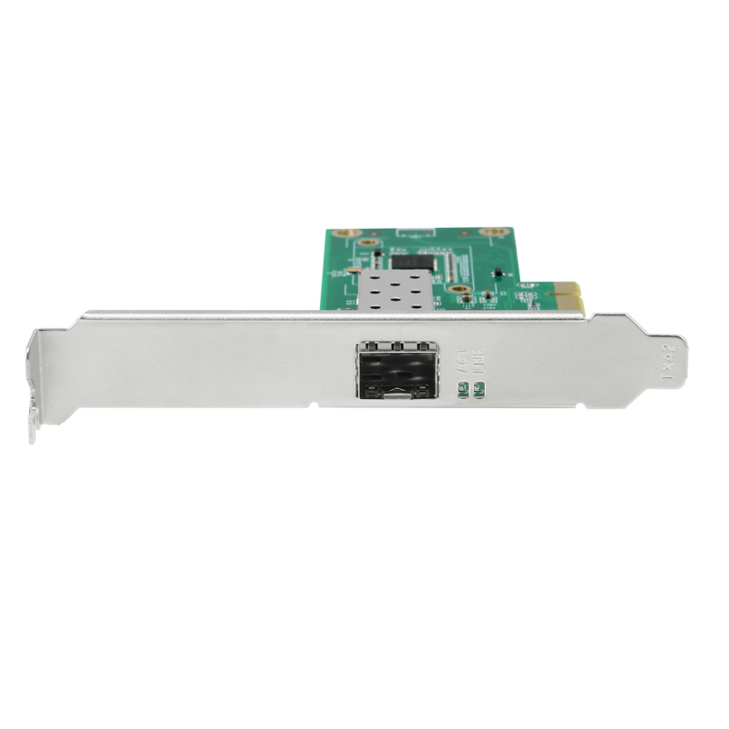 PCI-e服务器单口千兆光纤高速台式机服务器有线网卡Pcie 1000M intel I210CS无盘ESXI支持单模多模 - 图1