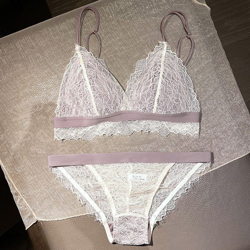 夏季超薄款聚拢无钢圈女套装惑文胸 佰蔓盈文胸