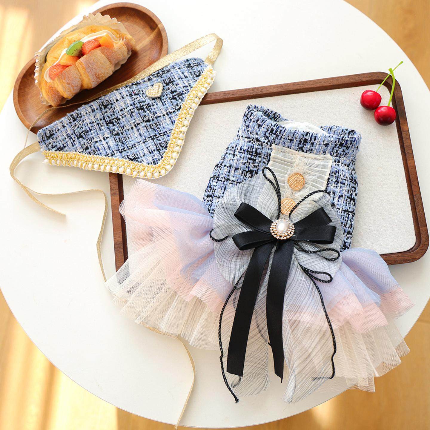 PETCIRCLE宠物小狗猫咪衣服小型犬秋冬新款香风系列服饰套装,淘宝优惠券,粉丝福利购,淘宝优惠卷