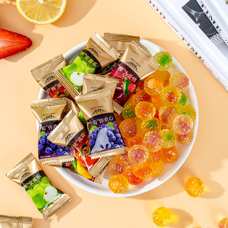 果汁夹心软糖水果糖爆浆糖高颜值糖果结婚喜糖前台零食散装批发,淘宝优惠券,粉丝福利购,淘宝优惠卷