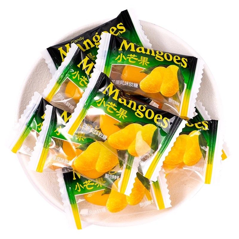 果汁剥皮小芒果软糖啵皮Q糖橡皮糖解馋开学季学生糖果小零食,淘宝优惠券,粉丝福利购,淘宝优惠卷