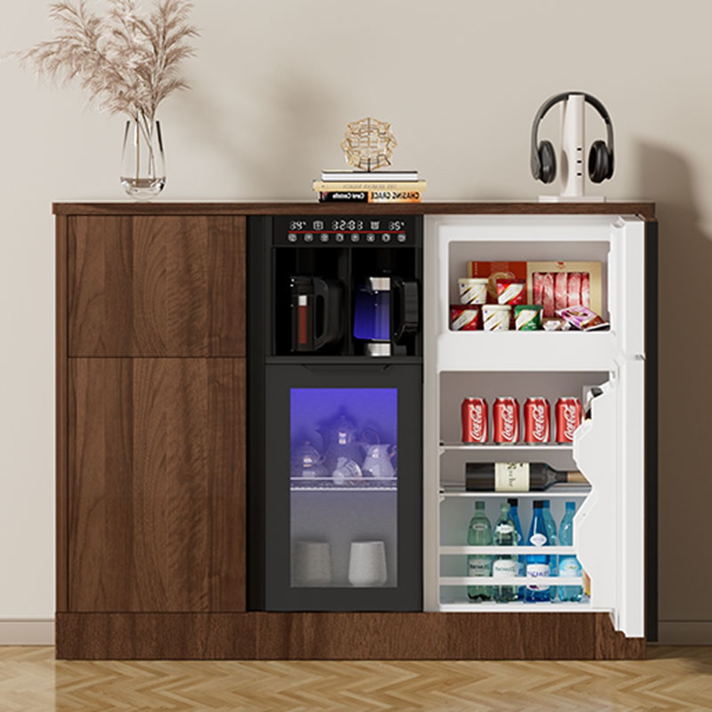 2025新款家用商用语音全自动实木茶吧机一体柜冰箱冷藏冷冻消毒柜,淘宝优惠券,粉丝福利购,淘宝优惠卷