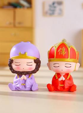 国潮Q版可爱萌宠西游记周边卡通树脂公仔办公桌面装饰小摆件礼物