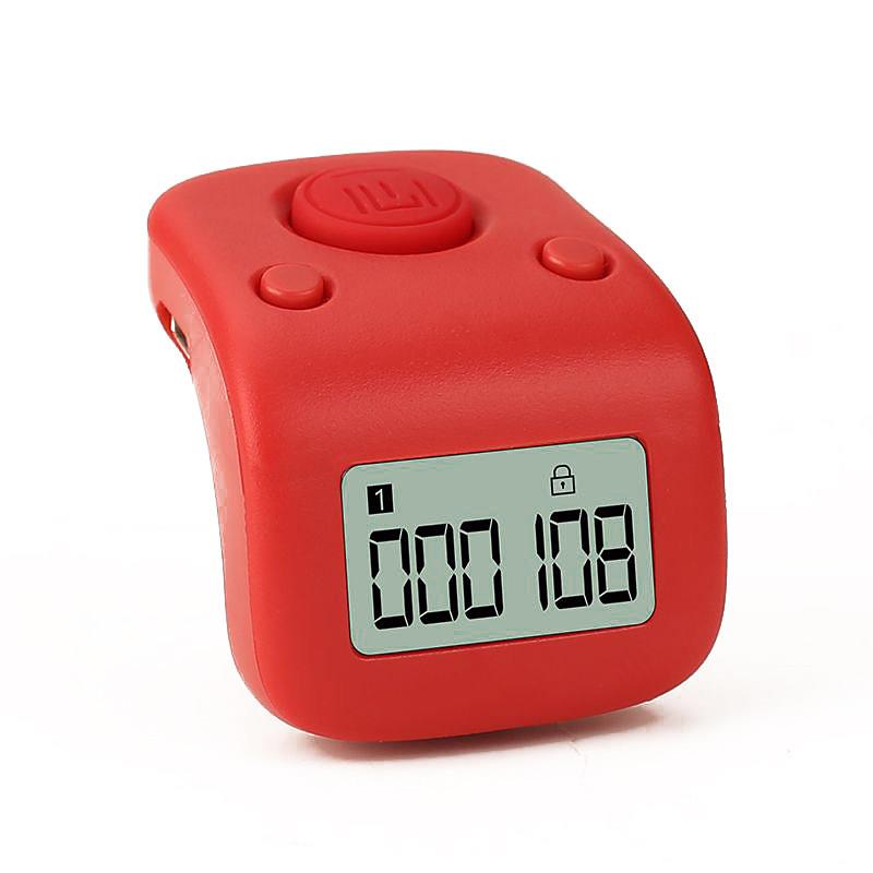 New product Yixin hidden counter hand press rechargeable electronic digital display ring ring type finger counter counter