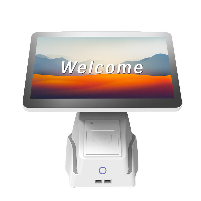 Youku D2 cash register 15.6-inch dual-screen POS terminal all-in-one milk tea shop supermarket retail catering cash register