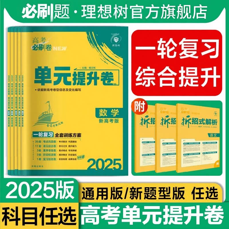 理想树2025版高考必刷卷单元提升卷新高考版数学英语物理化学生物语文历史地理政治新题型版新教材高三一轮复习教材同步单元检测卷