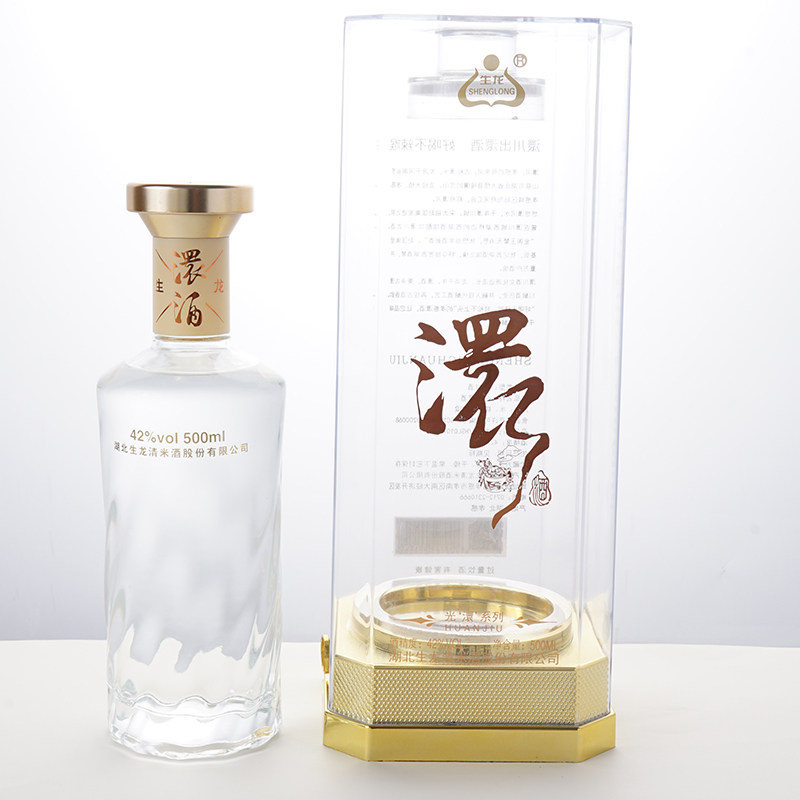 生龙澴酒高度数糯米酒高粱酒配制酒好喝不辣喉高档42°白酒500ml