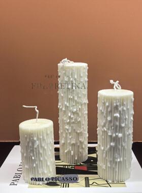 中世纪风格覆古风格手工蜡烛DIY模型房销售办公室经典手工蜡烛装