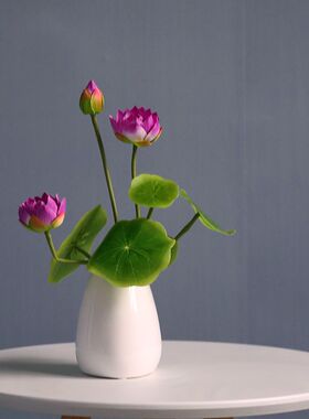 新中式供清新仿真荷花观