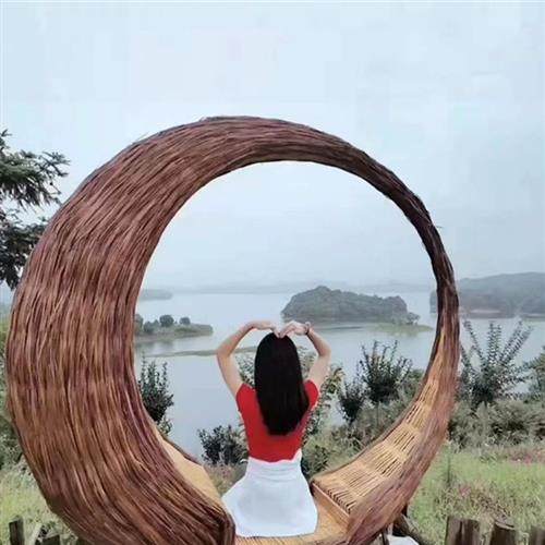 爱心悬挂秋千吊椅打卡拍照鸟巢藤编农庄景区网红游乐大型设施,淘宝优惠券,粉丝福利购,淘宝优惠卷
