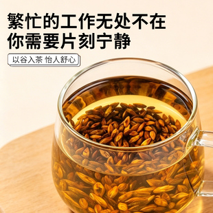 炒熟大麦茶颗粒饱满麦香醇厚