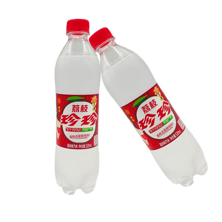 珍珍荔枝味碳酸怀旧夏日清凉汽水 广农乐碳酸饮料