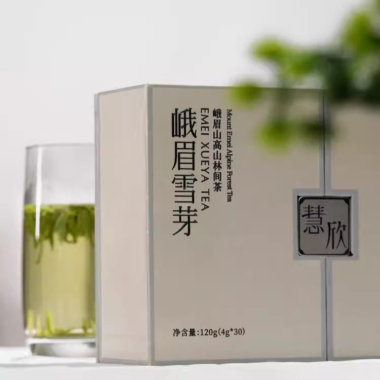 2024新茶峨眉山绿茶茶叶峨眉雪芽慧欣120g高山雀舌雪芽茶四川特产 - 图2