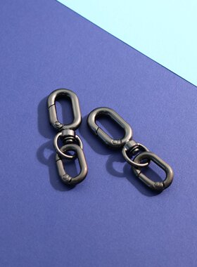 可拆钥匙扣便携挂件家用随身防丢挂链配件diy 挂件环扣金属弹簧扣