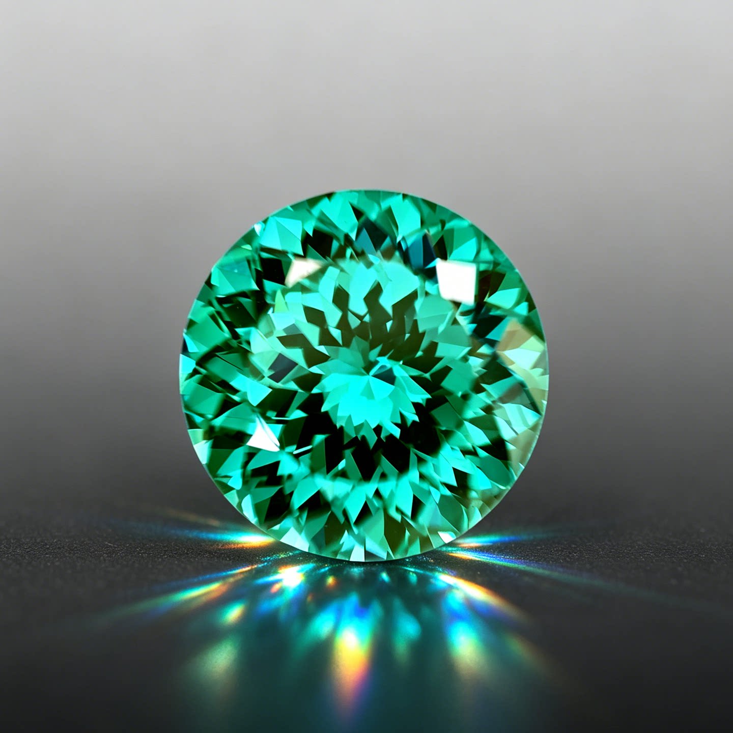 Paraiba loose stone Paraiba tourmaline vortex starry sky cut high precision round jewelry strange stone ring main stone