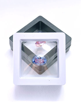 存放盒黑白色悬浮饰品裸石