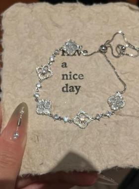 2025年新款超闪彩色锆石手链女甜美轻奢气质设计手串精致百搭手饰