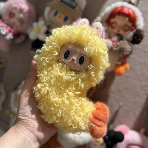 17cm拉bubu“炸虾天罗妇”娃衣一代站姿搪胶公仔挂件换装着替配饰 - 图3