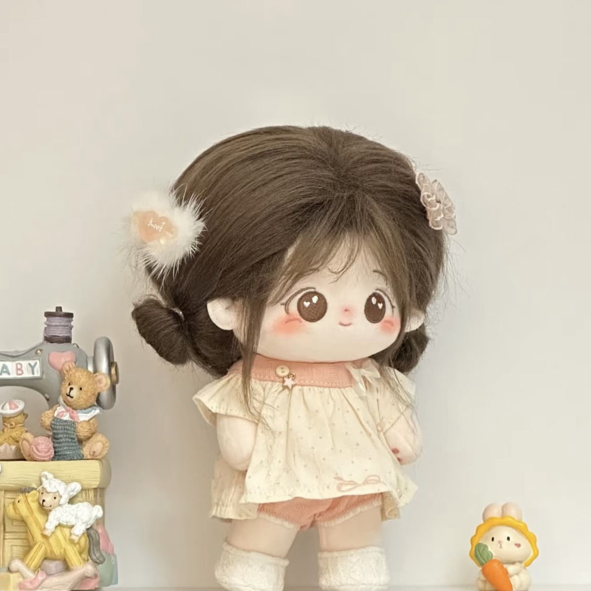 没有茶冻呼呼系列“小睡小兔”10cm20cm棉花娃娃娃衣套装配饰,淘宝优惠券,粉丝福利购,淘宝优惠卷